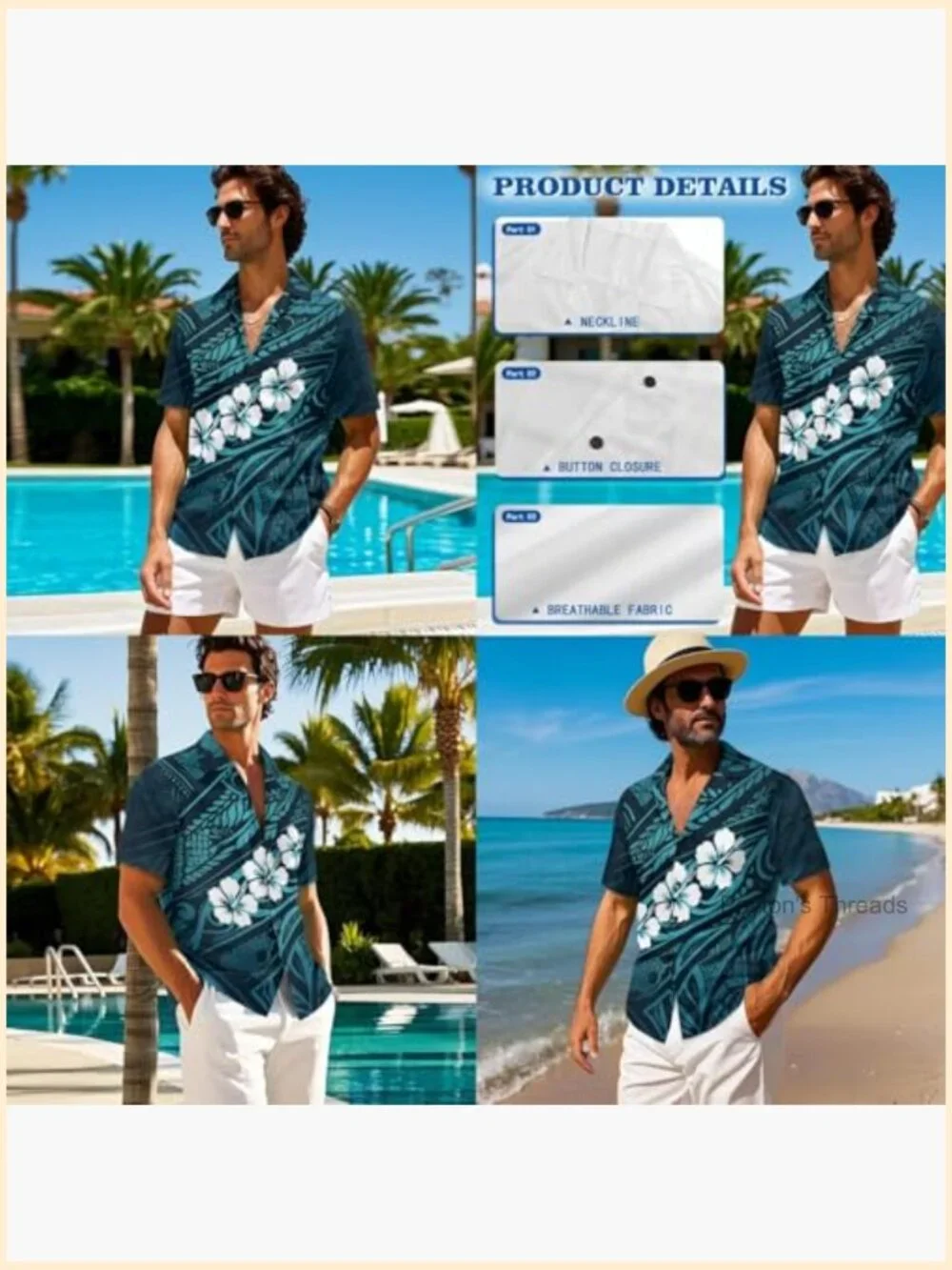 Polynesian Off Shoulder Dress with Skirt Set Couples Matching Shirt
